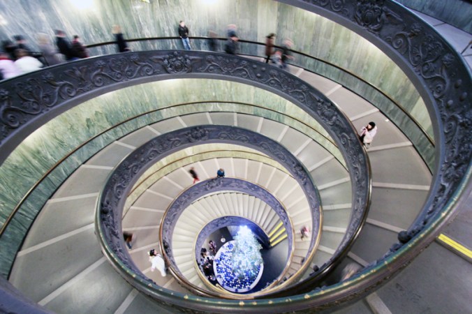 Spiral Ramp Staircase at the Vatican Museums