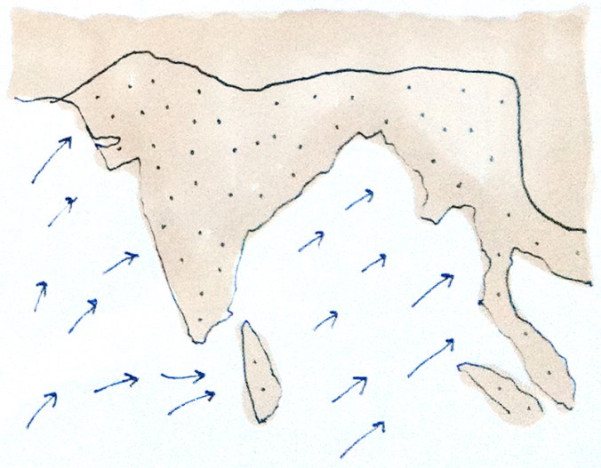 Map of South-West Monsoon (June to September) (By Karen Chi-Chi Lin)