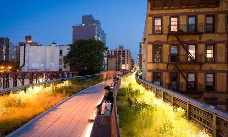 ‘One of those once-in-a-decade projects’: the mile-long High Line linear park in Manhattan. Photograph: Andria Patino/ Alamy