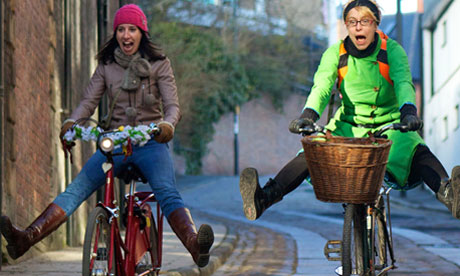 Hanover Street in Newcastle-upon-Tyne, originally built for horses and carts. Photograph: Carlton Reid