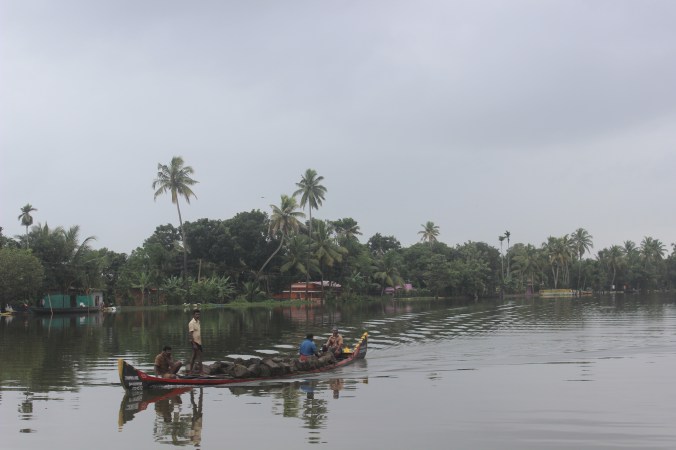 View of the Kerala backwaters