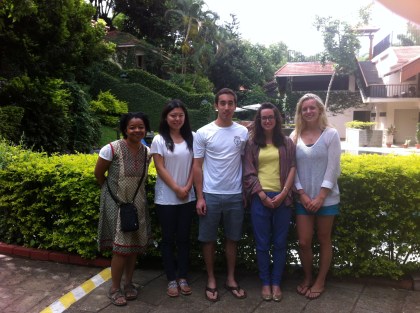 From left: Allegra Marzarte, Lu Li, Martin Bawden,  Raphaëlle De Gagné, Ashley Ostridge