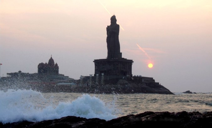 Photo credits: Ramesh Kidangoor . Sunrise at Kanyakumari