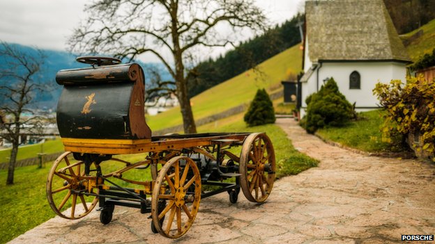 This is the first Porsche-designed vehicle, which had been stored in an Austrian garage since 1902