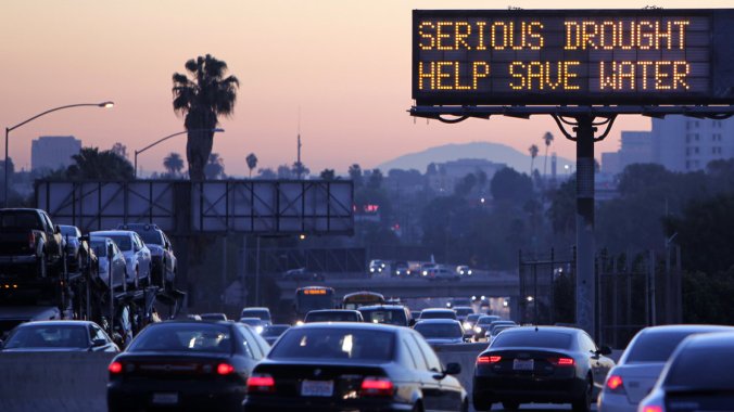 Extreme drought conditions in California have state officials looking for alternative sources of water, including desalinated ocean water. Richard Vogel/AP