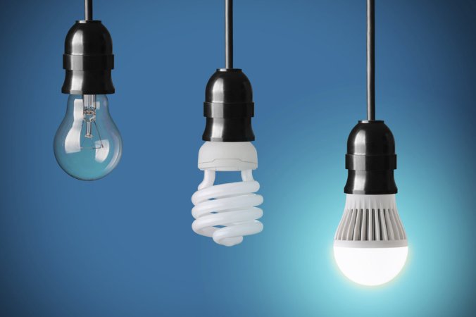 (From left) Incandescent, CFL and LED light bulbs. Many people are finding that choosing the right light bulb has a steep learning curve.