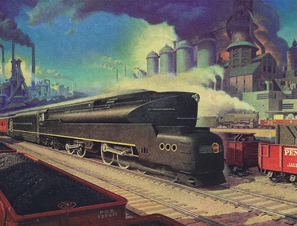 A postwar ad for the Pennsylvania Railroad.
