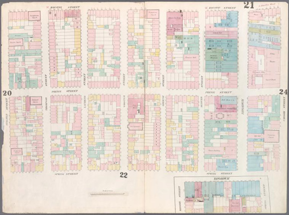 Plate 21 from “Maps of New York City,,” by William Perris (1857)