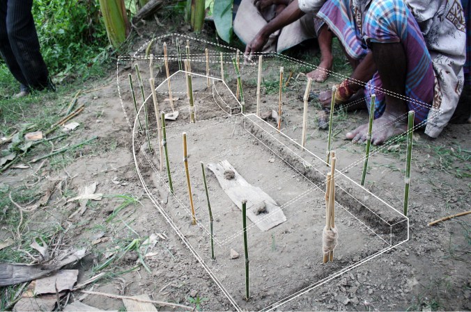 Preliminary model of the pavilion (Photo by Karen Chi-Chi Lin)