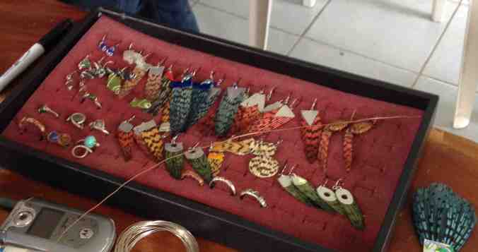 Assorted lionfish jewelry from Palovi Baezar, Punta Gorda, Belize