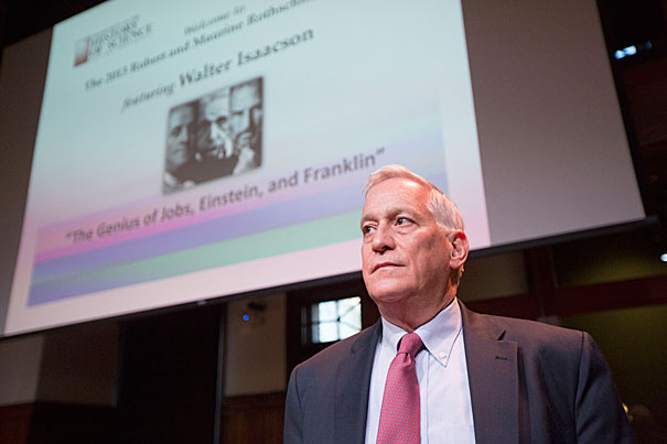 File photo by Kris Snibbe/Harvard Staff Photographer.  "We’re now in a phase in which the connection of creativity to technology is going to drive innovation," said Walter Isaacson ’74, a Harvard Overseer, biographer, and CEO of the Aspen Institute. "I do believe that it’s important for people to have an appreciation for the arts and humanities."