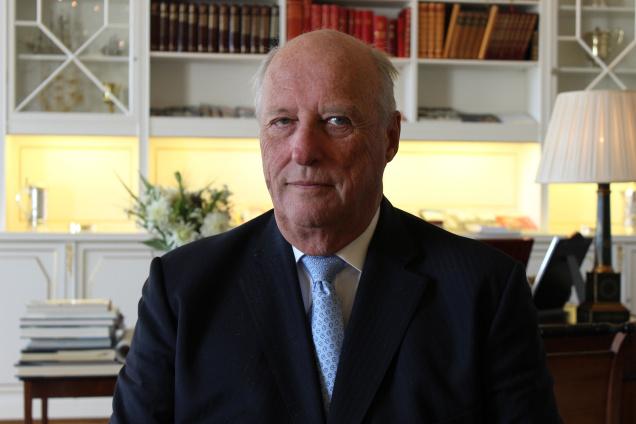 Norwegian King Harald V.  Photo: P. J. George