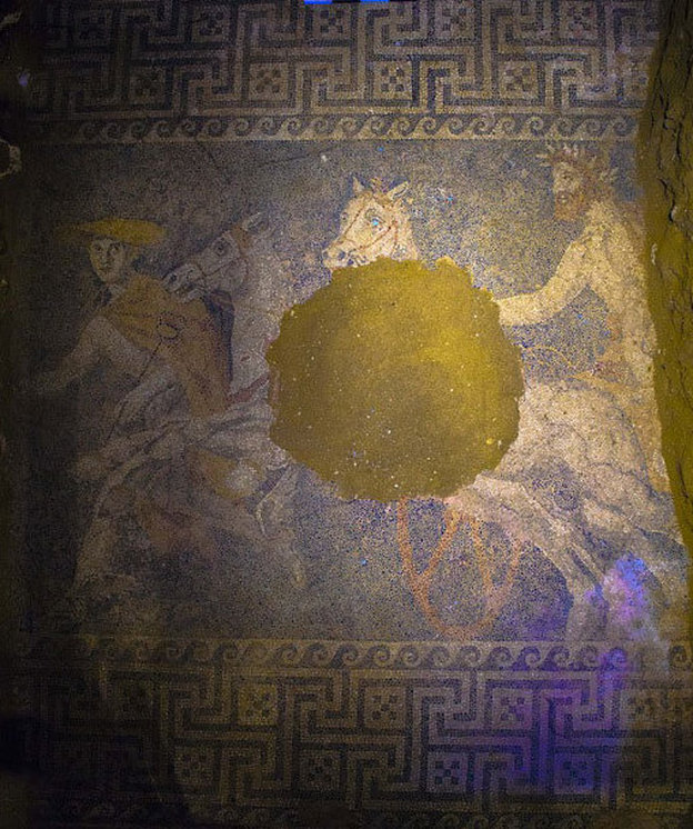 Striking Mosaic Found In Greek Tomb Dates From 4th Century B.C. by BILL CHAPPELL