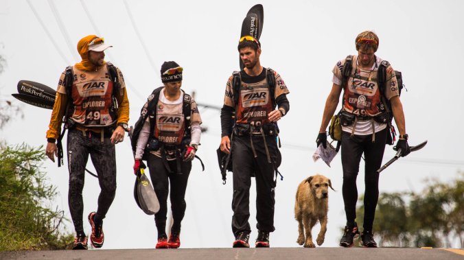 Team Peak Performance says that after six days, they "crossed the finish line with 5 members instead of 4 as the 12th top team in the world." Krister Goransson/Peak Performance