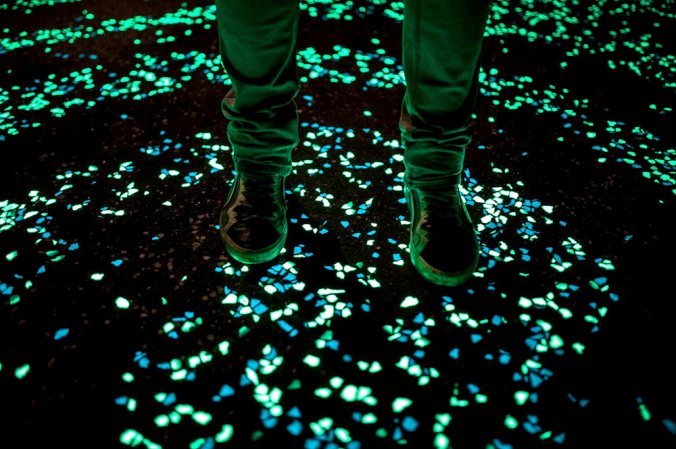 The bike path opened on Nov. 12. Courtesy of Studio Roosegaarde