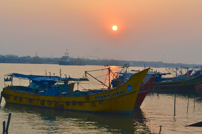 Sunrise over Cochin Harbor