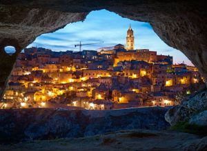 Inhabited since prehistoric times, the caves of Matera, in the Basilicata region, housed mostly the very poor until recent renovations. CREDIT PHOTOGRAPH BY SIMON NORFOLK / INSTITUTE