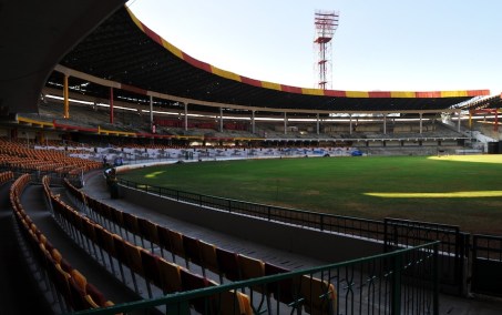 A general view of the inside of M. Chinnaswamy Stadium cricket stadium. PHOTO: DIBYANGSHU SARKAR/AFP/Getty Images)