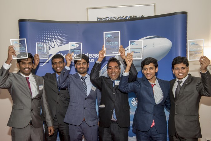 A team of Indian students won the fourth edition of the Airbus Fly Your Ideas global competition organised in partnership with UNESCO to encourage innovators . PHOTO: Airbus 
