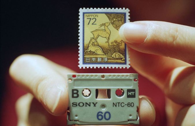 A cassette tape—the origin, incredibly, of how batteries are made.(AP Photo)