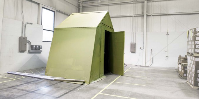 The flat-pack design could reduce energy demand drastically compared to a standard canvas structure. PHOTO: CoExist