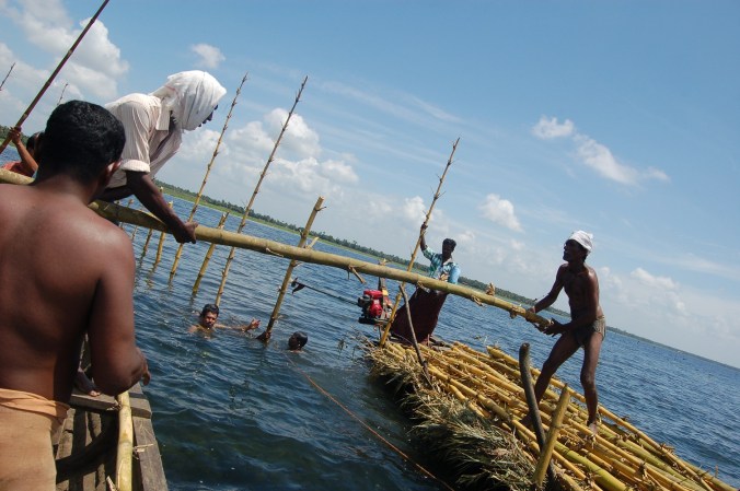 A fish sanctuary in the making on Lake Vembanad, Kerala, India. PHOTO: Scroll