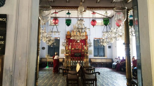 The Paradesi synagogue in Jew Town, Fort Kochi, Kerala.  Credit: Alyssa Pinsker