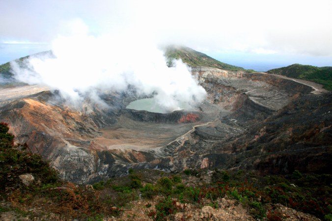 Poas Volcano on a smokey day! photo credit: juan K. Gamboa