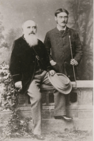 John Lockwood Kipling with his son Rudyard Kipling, 1882. © National Trust/Charles Thomas